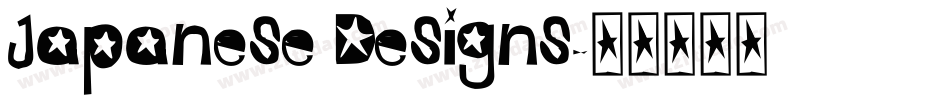 Japanese Designs字体转换